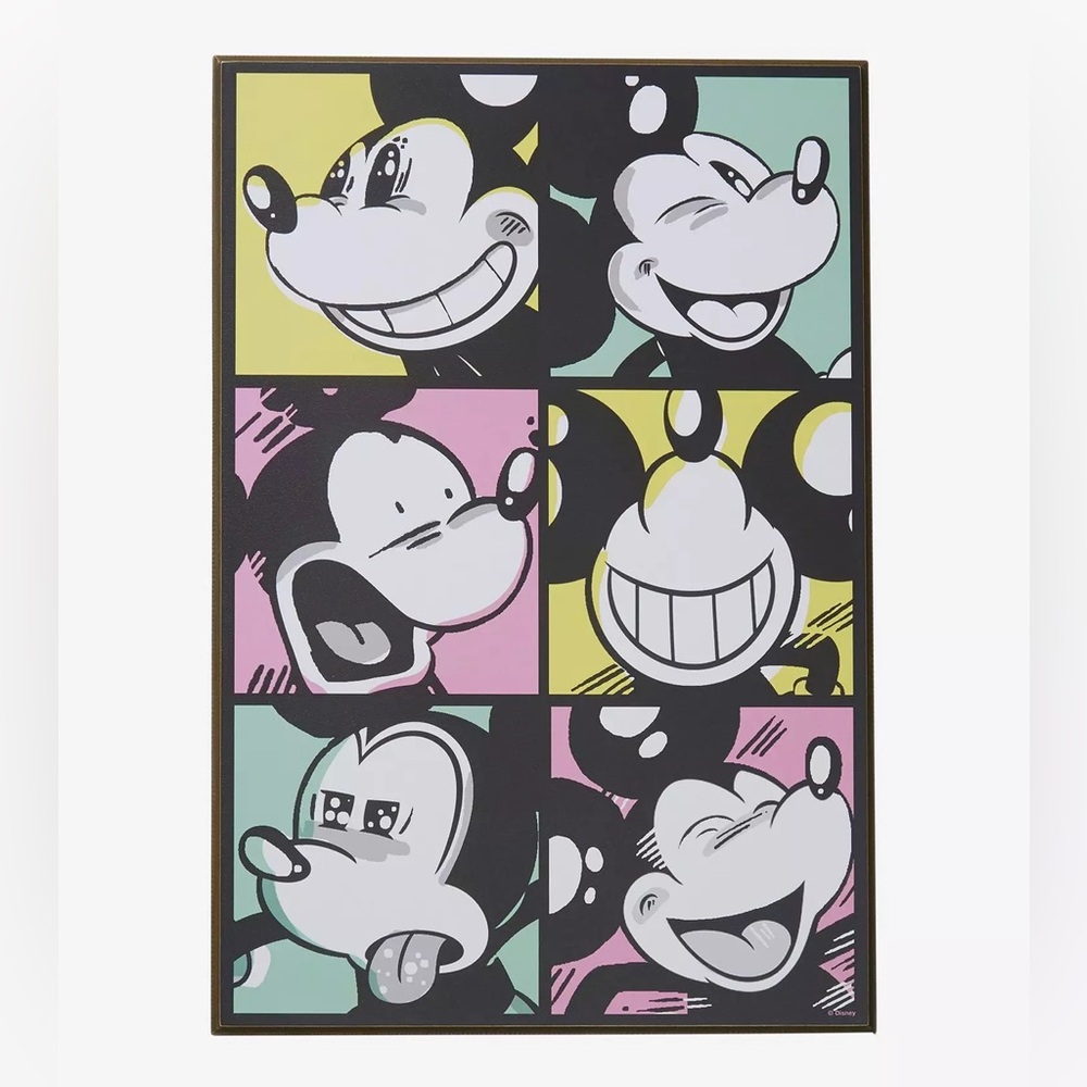 Disney Mickey Mouse Pop Art Expressions Wood Wall Art